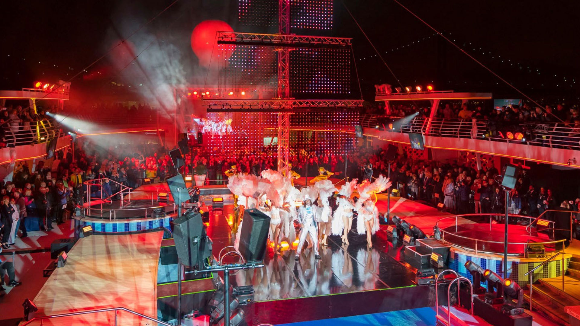 PRG supports the ship christening with a 360 degree technology solution