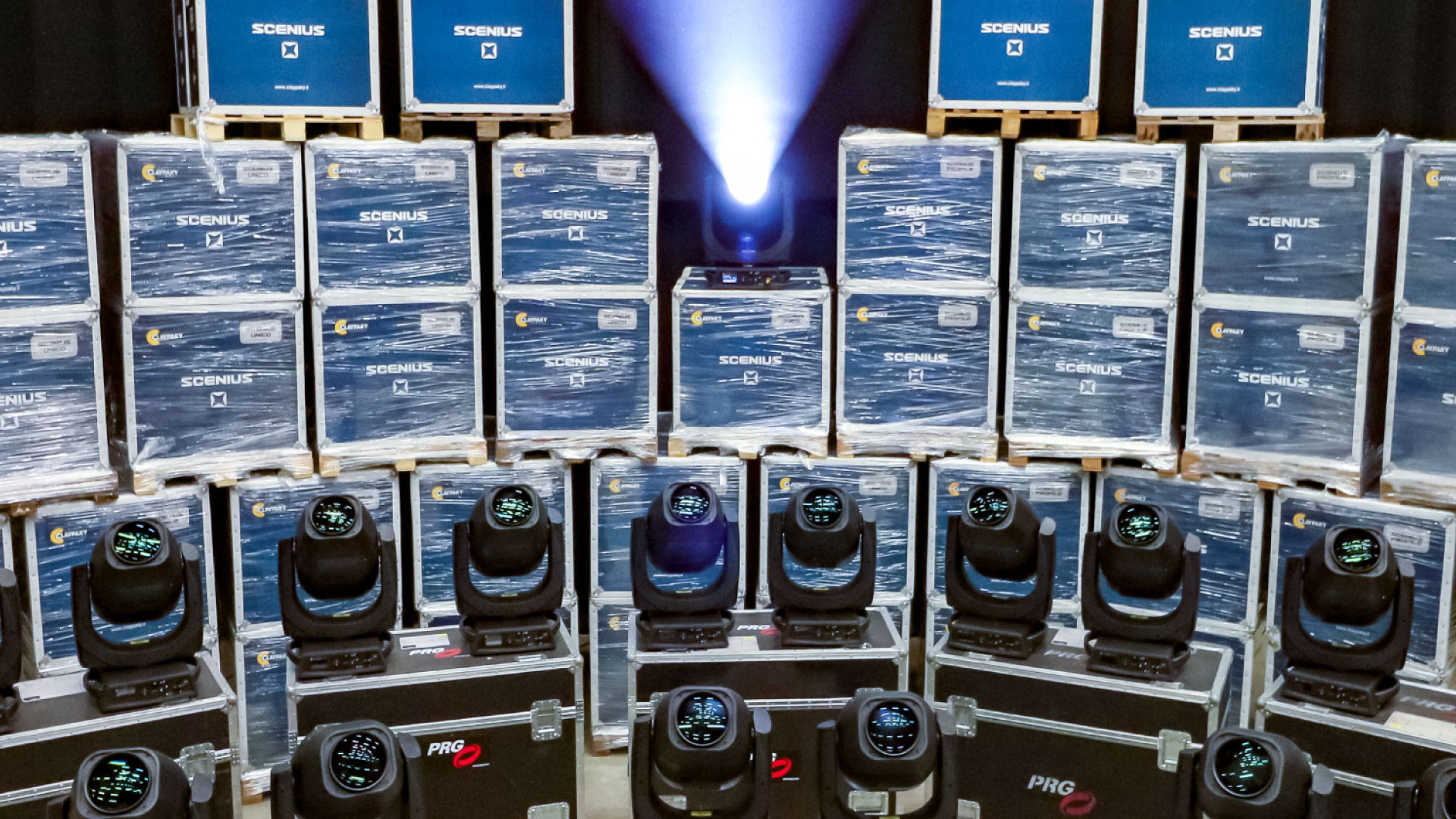 PRG brings fresh impetus to their moving lights range and invests in Clay Paky Scenius Unico and Scenius Profile fixtures.