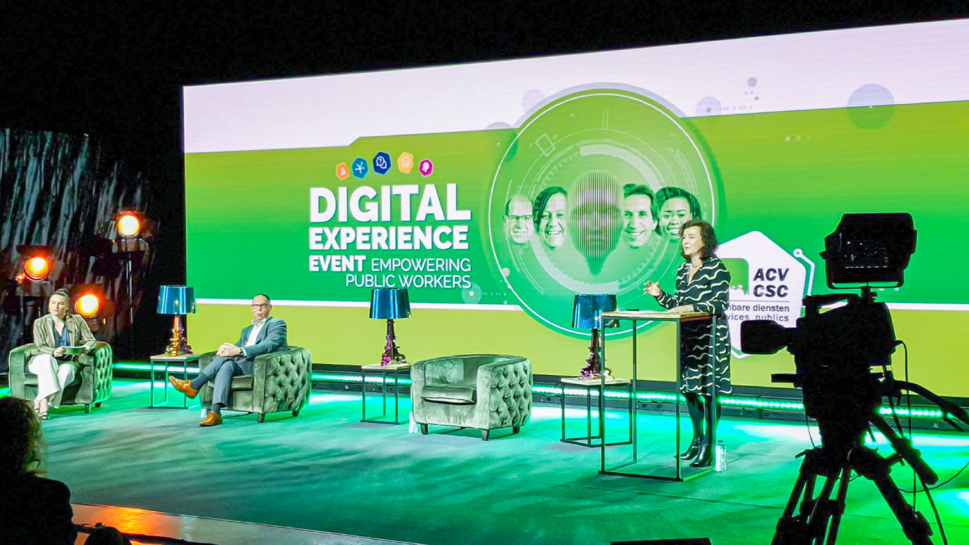 Due to the current Covid measures, ACV - CSC Congress opted for a virtual approach in our PRG Digital Studio set-up, located in our partner venue The Egg, Brussels.