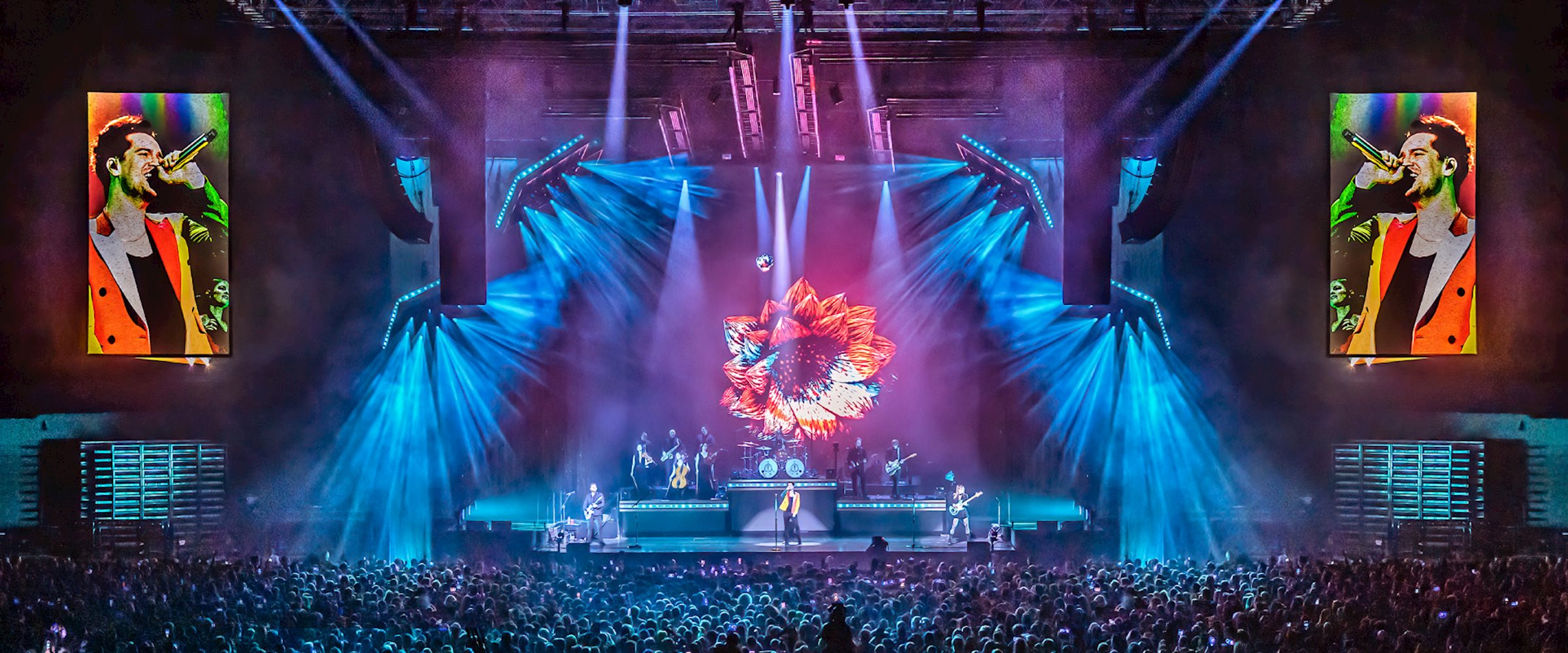 PRG UK has provided the lighting equipment and crew for this beautifully colourful show across the UK and EU of Panic at the Disco!