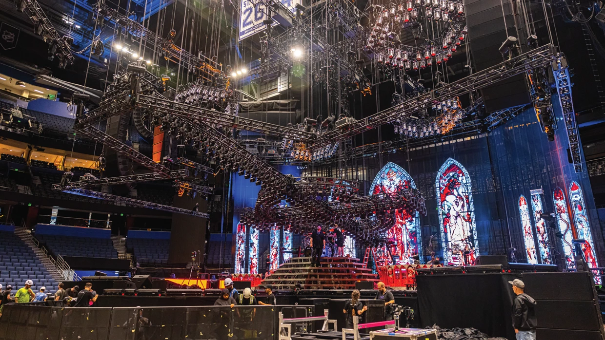PRG supports Ghost's Skeletour World Tour with heavy rigging, lighting, and video, streamlining logistics across two continents and ensuring a consistent, high-impact show experience worldwide.