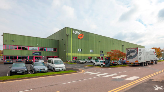 Production Resource Group UK Ltd - warehouse and offices at Longbridge, Birmingham.