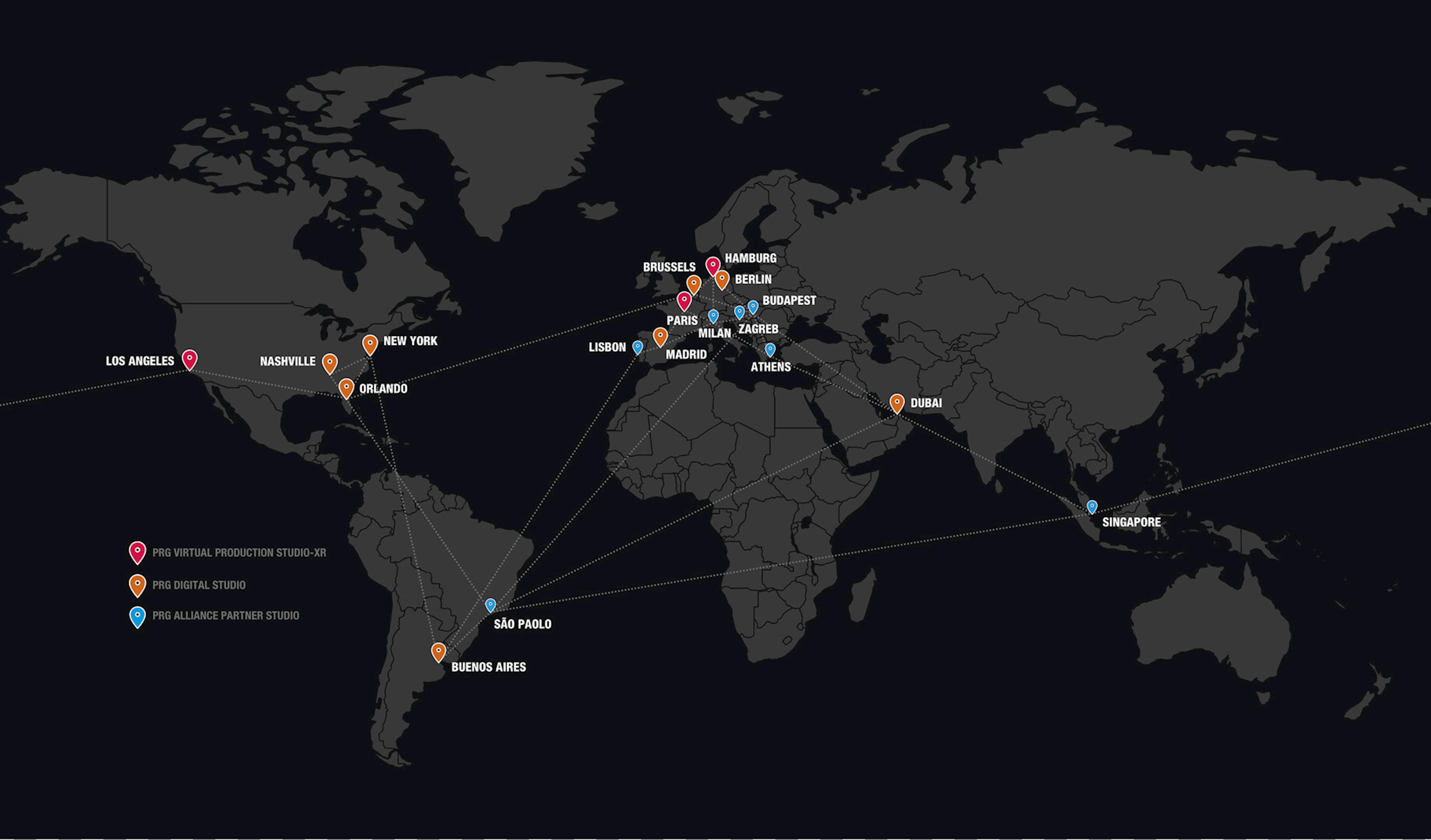 PRG creates digital studios worldwide to meet virtual production demand – five continents, 20 studios and countless possibilities