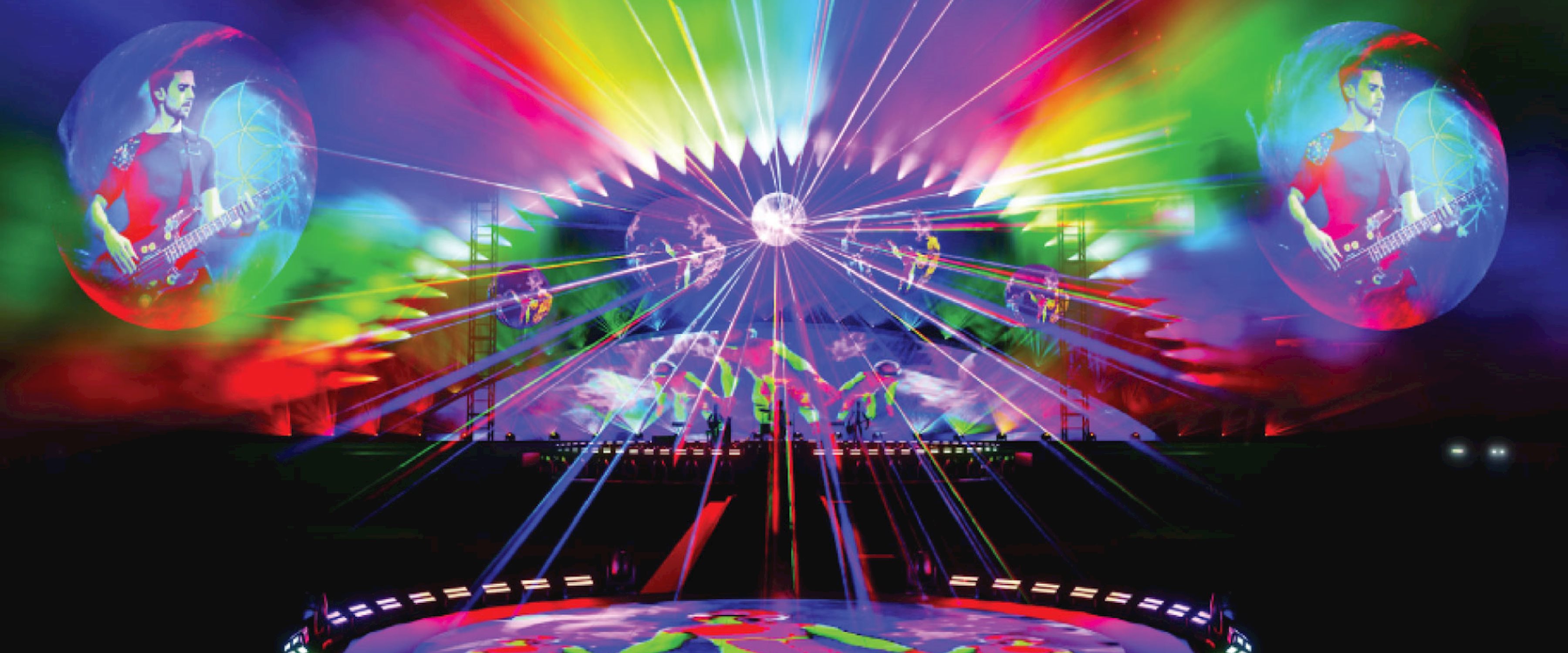 PRG worked on the engineering and fabrication of four inflatable LED spheres for Coldplay’s “Music of the Spheres” World Tour