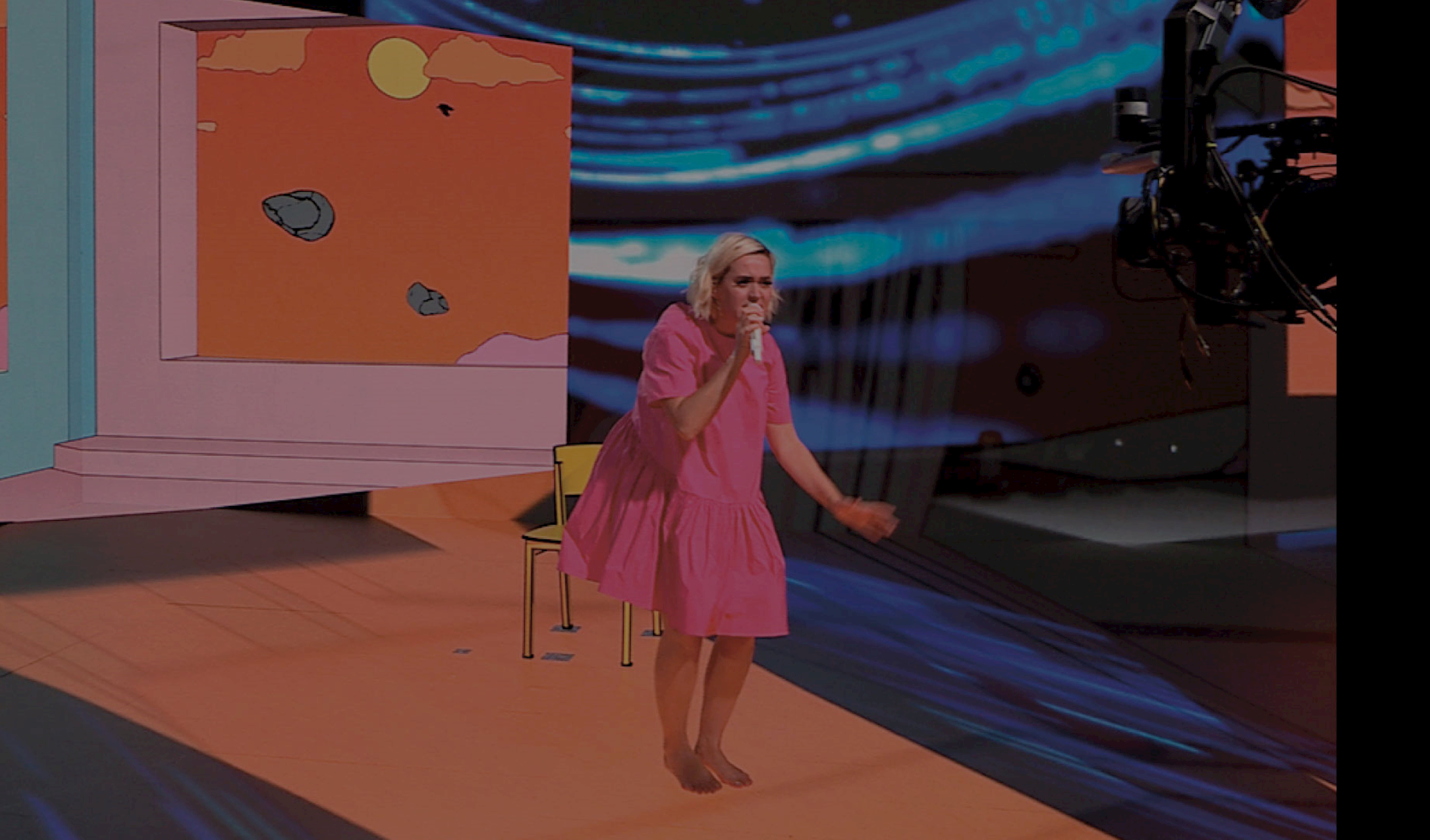 Katy Perry performing at the American Idol Finale