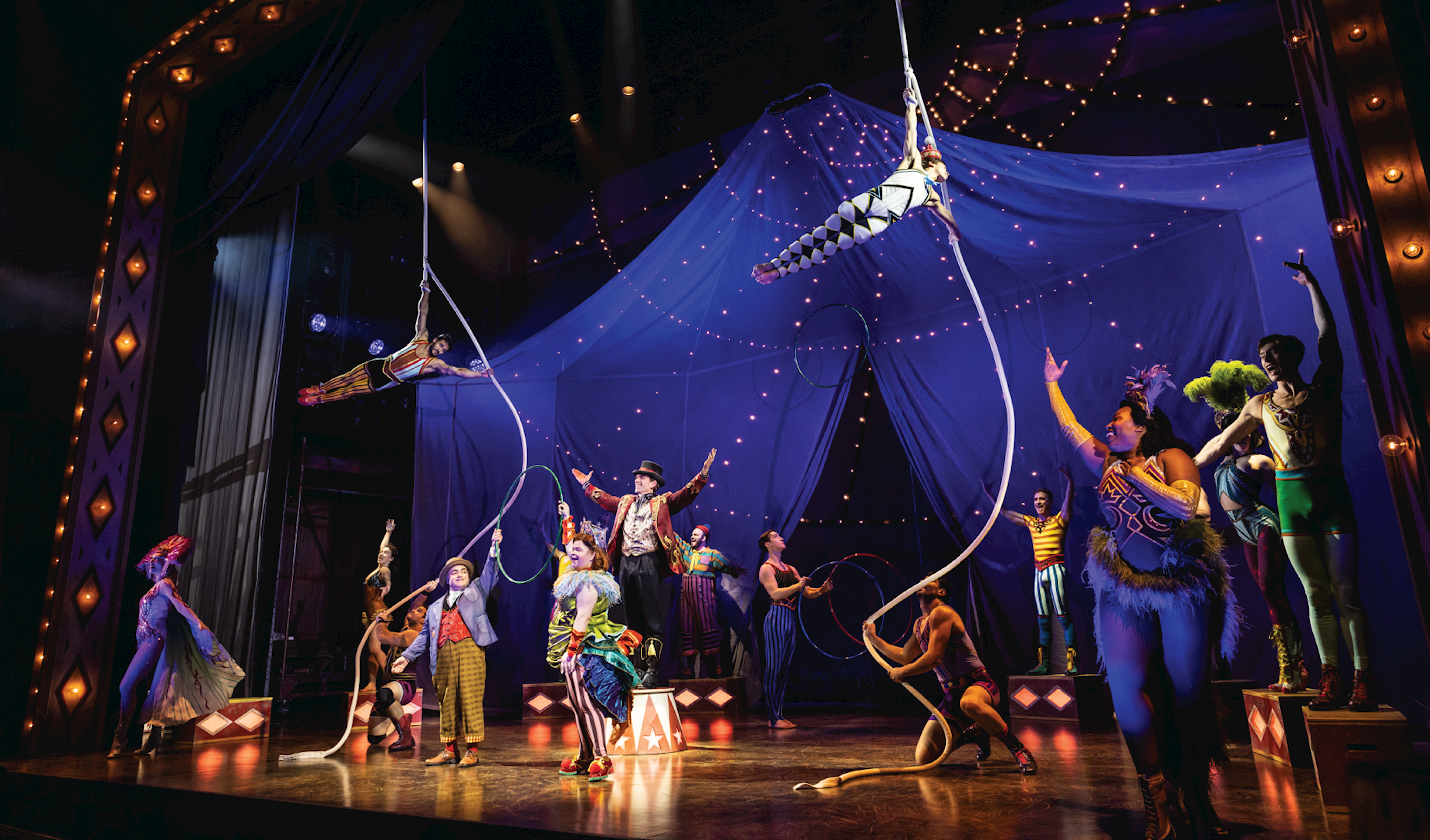 PRG provides audio, video, lighting, scenic and automation services for Water for Elephants on Broadway